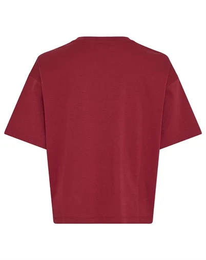MSCH Copenhagen - MSCHMoa Melea T-shirt - Burgundy Rhubarb